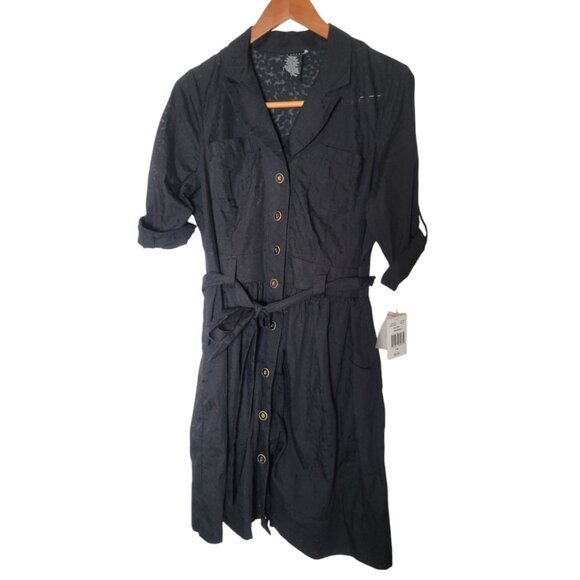 B. Smart Dresses & Skirts - Women's B. Smart NWT Black Button Down Dress Casual Summer Light